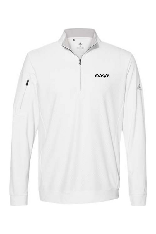 Adidas Performance Textured Quarter-Zip Pullover