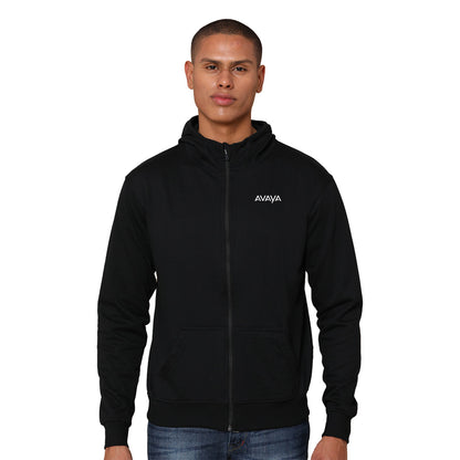 Avaya Charcoal Zipper Hoodie - India