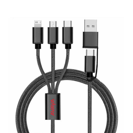 Connect Reach 5ft 3-in-1 Braided Charging Cable