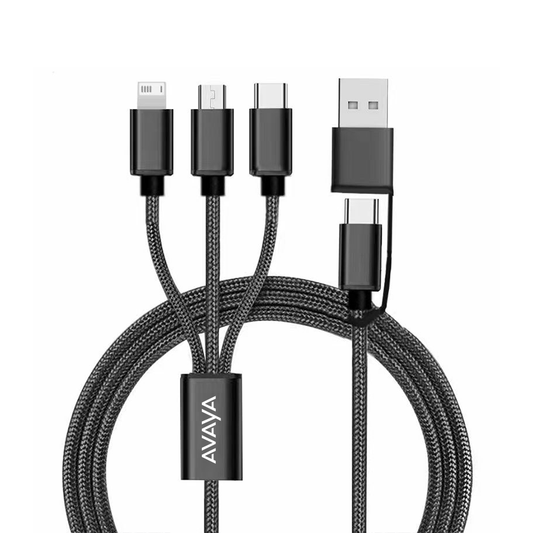 Connect Reach 5ft 3-in-1 Braided Charging Cable